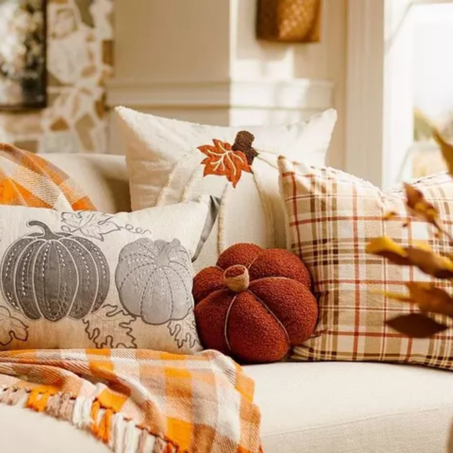 create cozy seating areas to relax and chat after your thanksgiving feast
