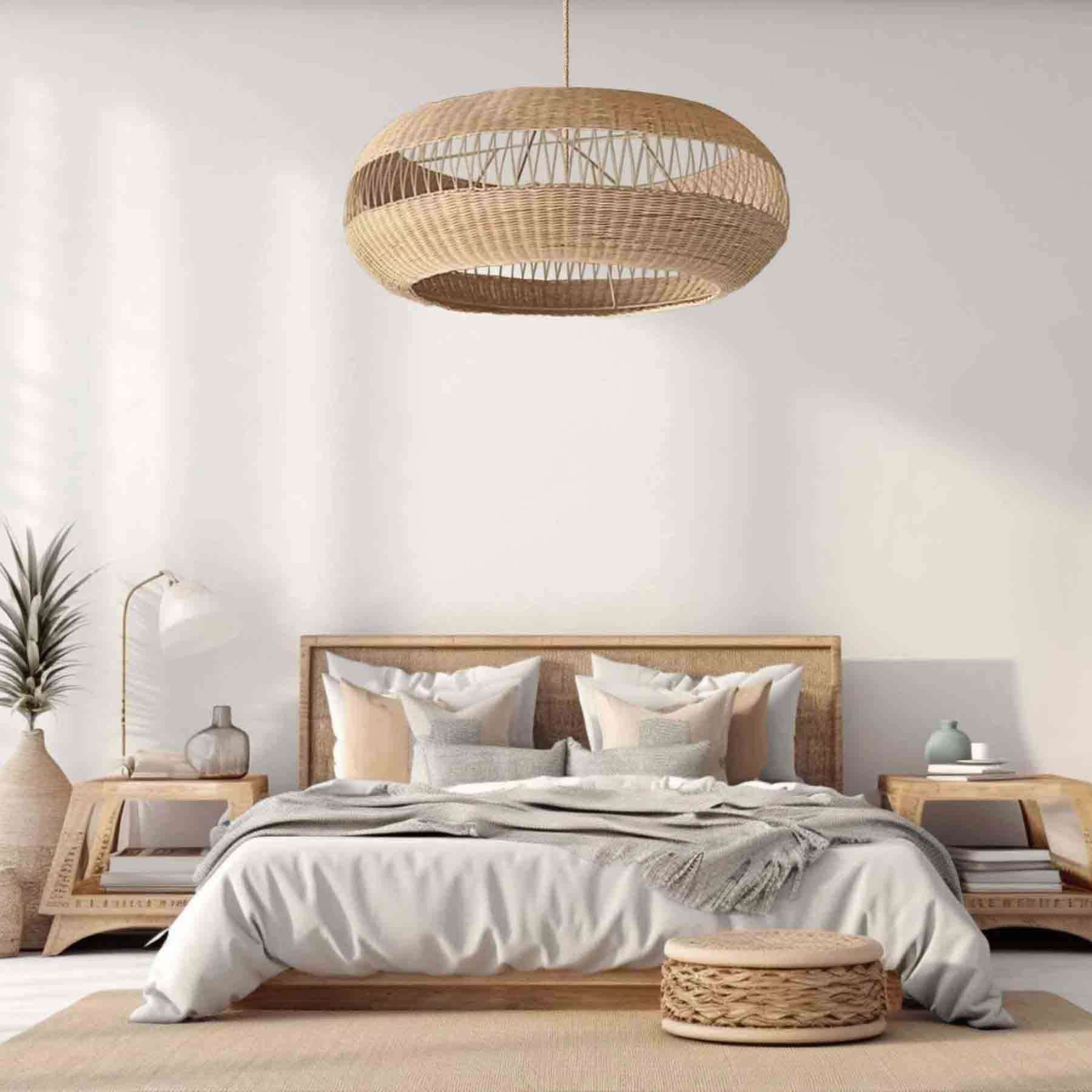 depending on their shapes and sizes rattan pendant lights can effortlessly transition into exquisite chandeliers