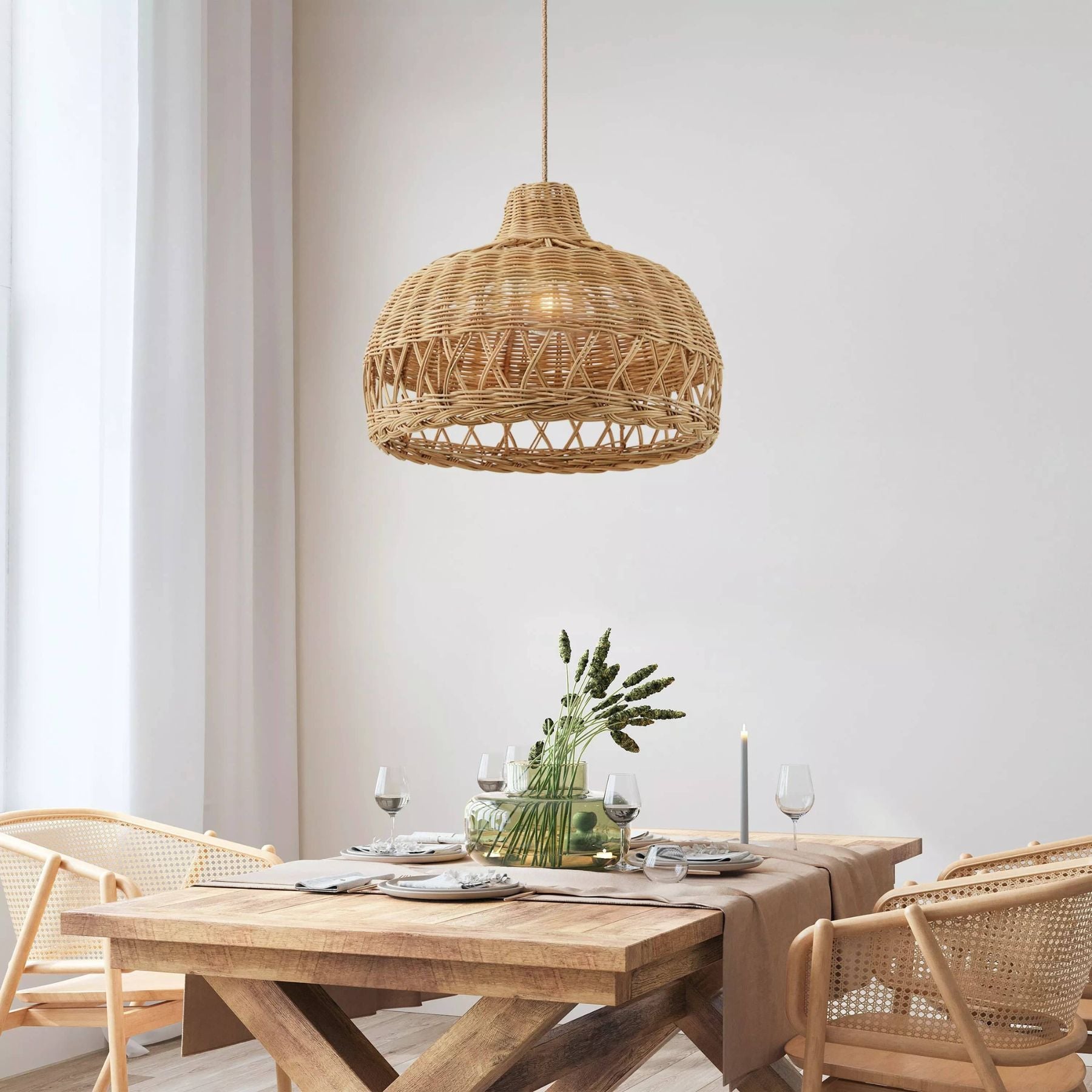 immerse yourself in sophistication with the kloe rattan pendant light reduced