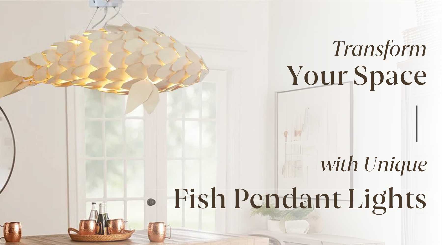 fish shaped pendant lighting