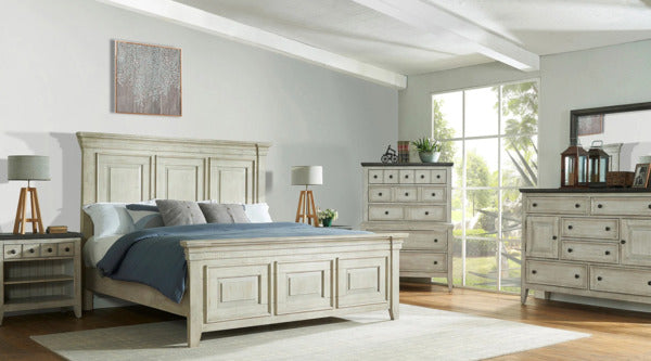 to maintain an authentic farmhouse atmosphere, consider preserving the headboard material