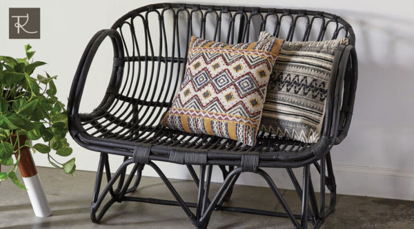 create a rustic style with rattan furniture