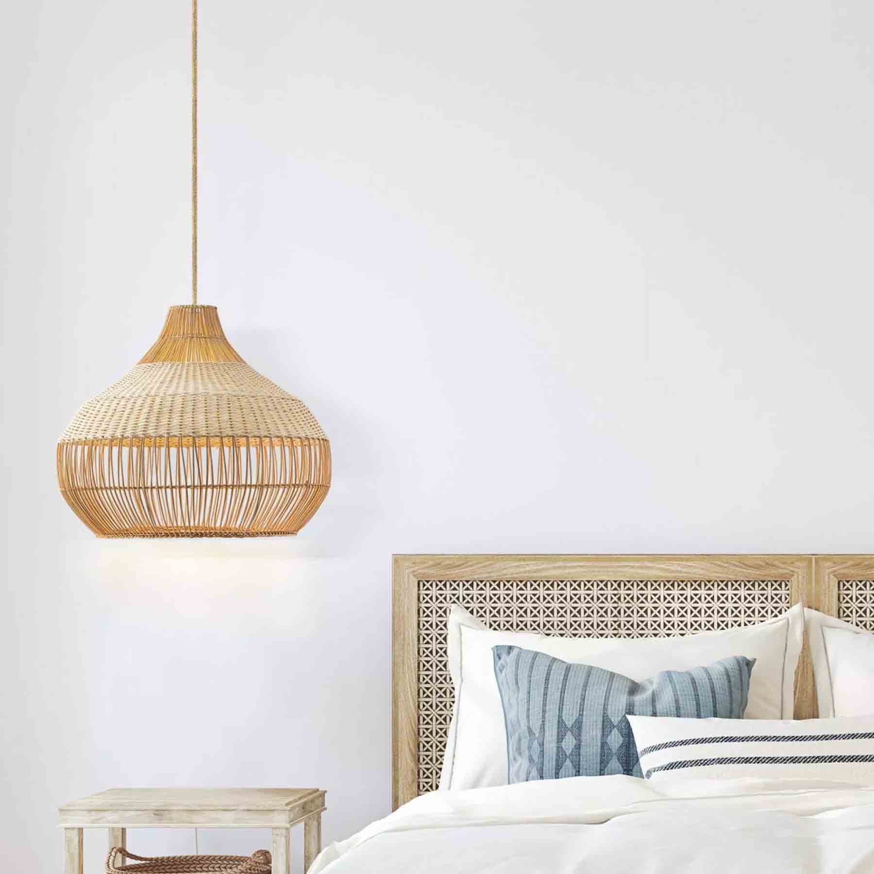 how to choose rattan light for bedroom