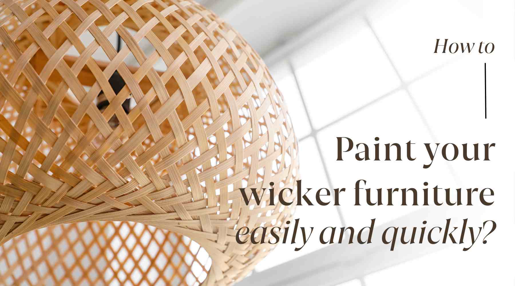 how to paint wicker furniture