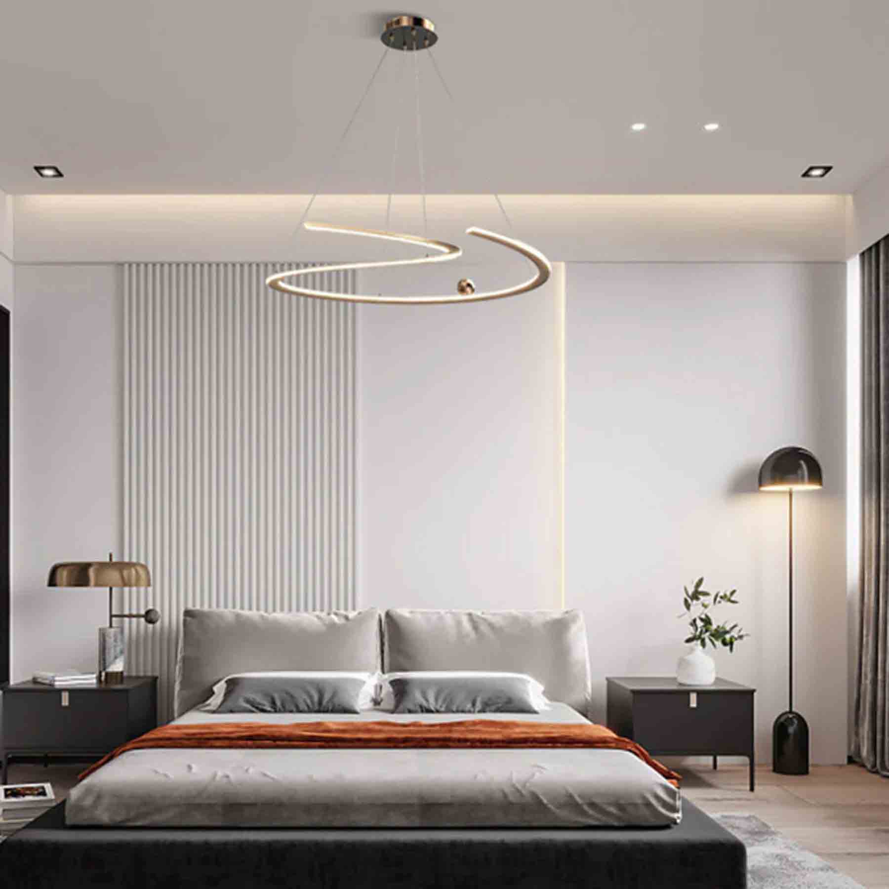 infuse a modern touch into your room by opting for this essential light fixture