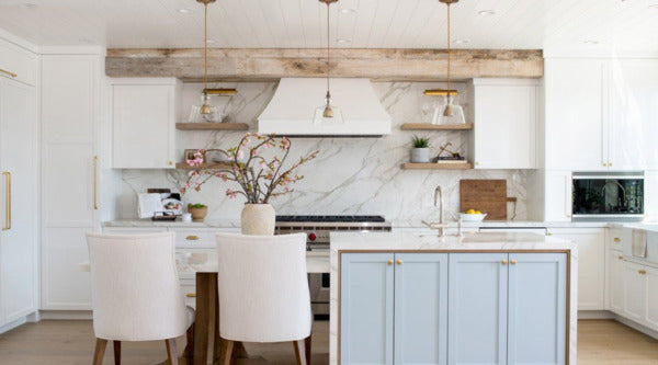 this is a mix of coastal elements with neutral colors and natural materials