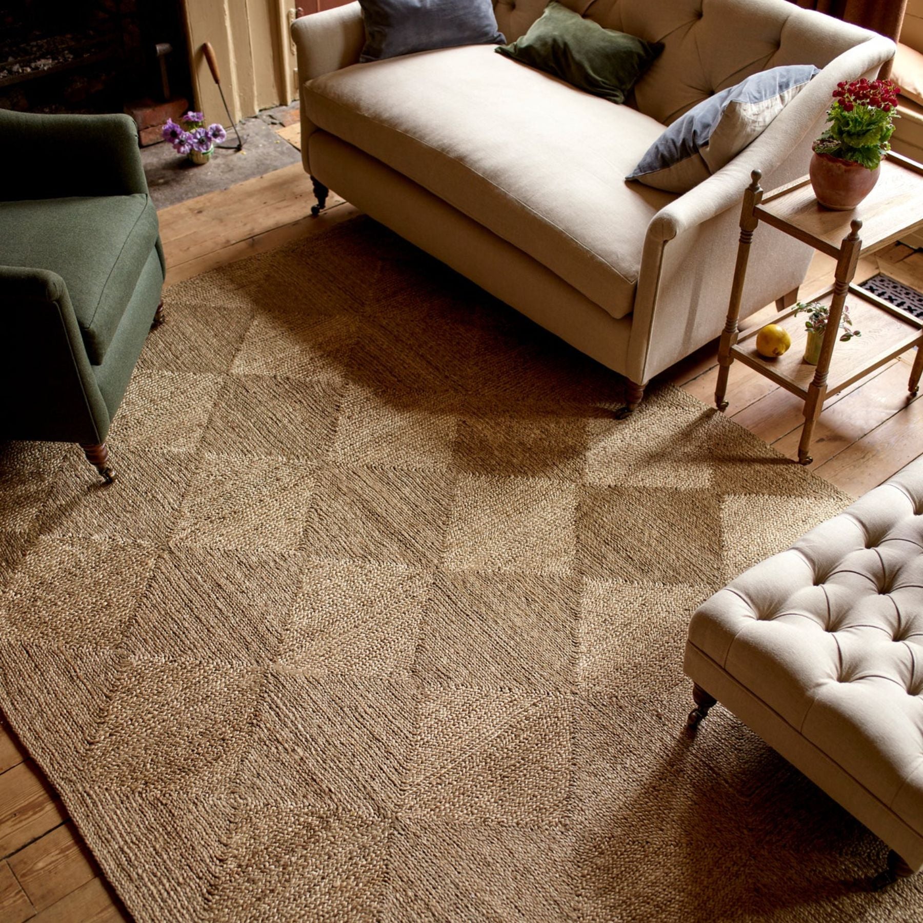 jute rugs bring vibrant color and pattern to any space