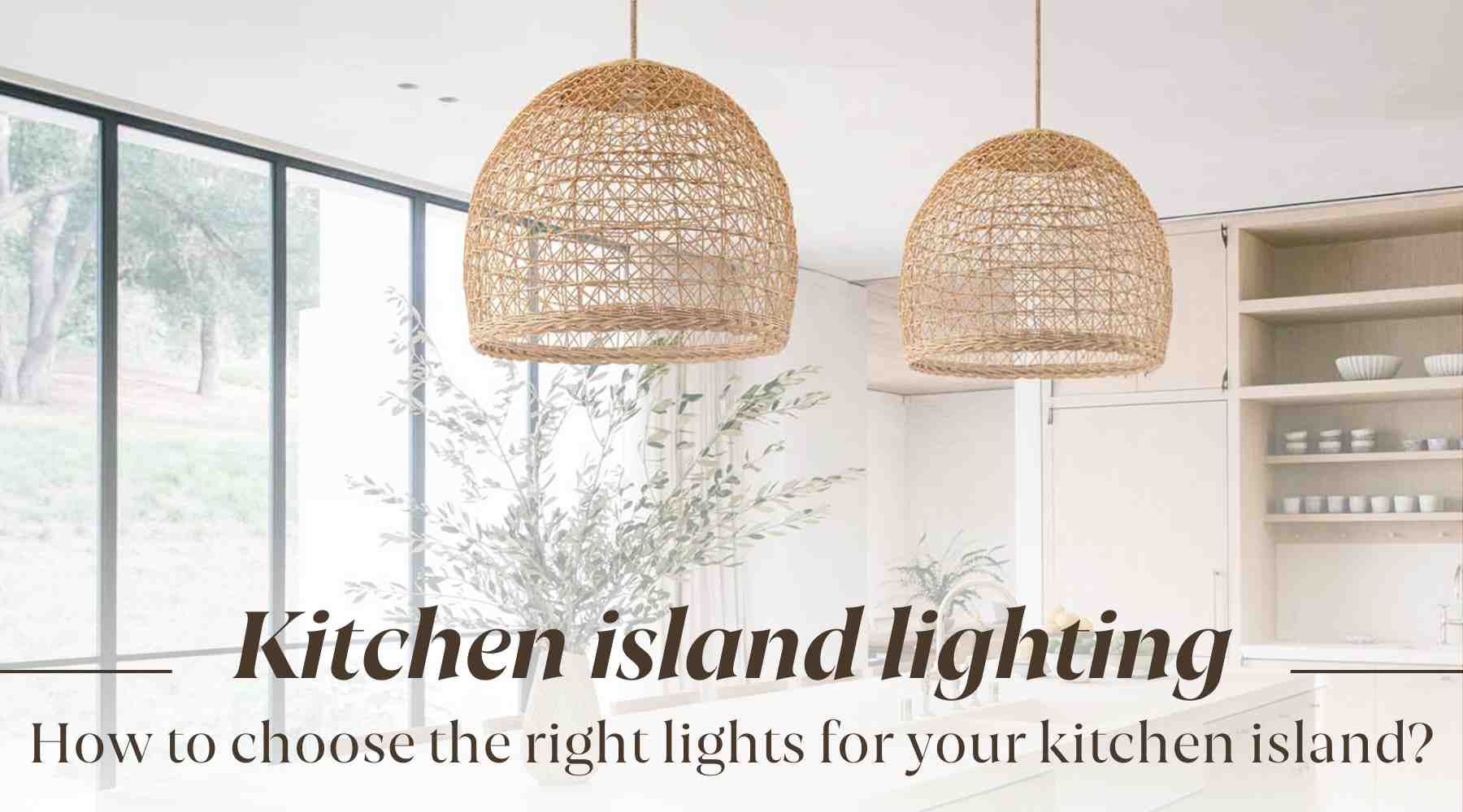 how to choose the right lights for your kitchen island
