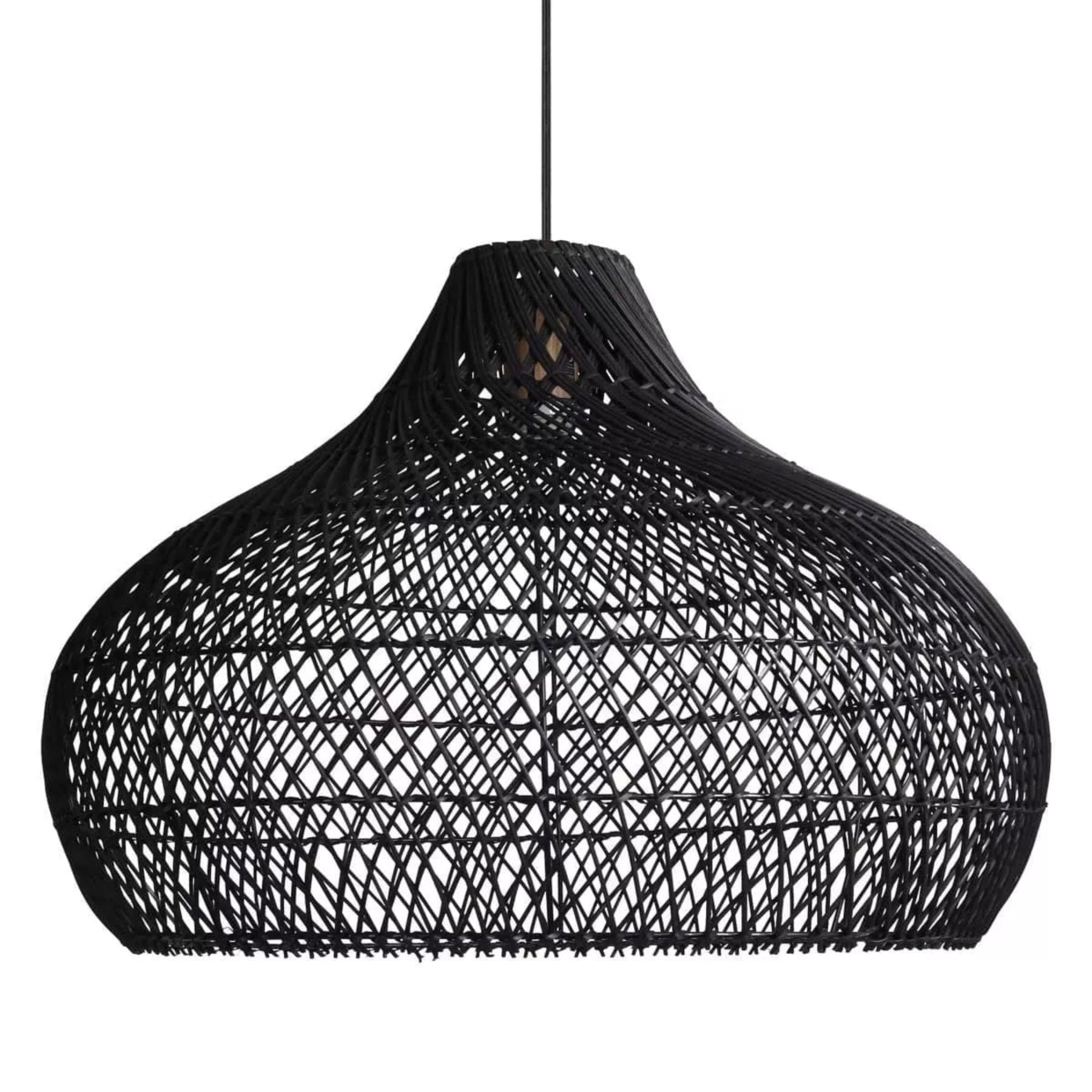 latigo rattan hanging lamp is a handmade product with the beauty of natural rattan
