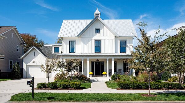 creating a cozy atmosphere is important in designing a modern style farmhouse exterior