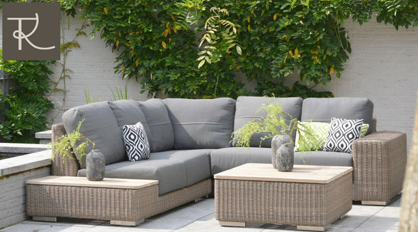 the modular rattan sofa set is a practical choice for outdoor use