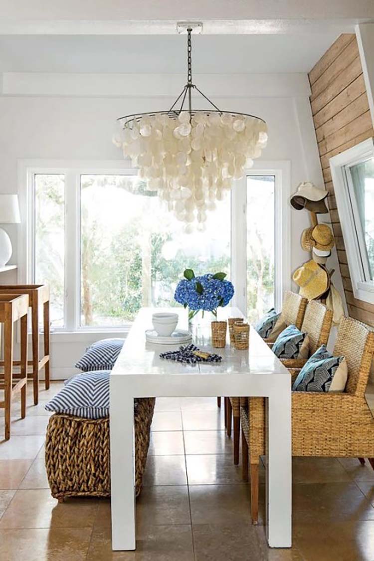 one light fixture can create a more relaxing and romantic atmosphere