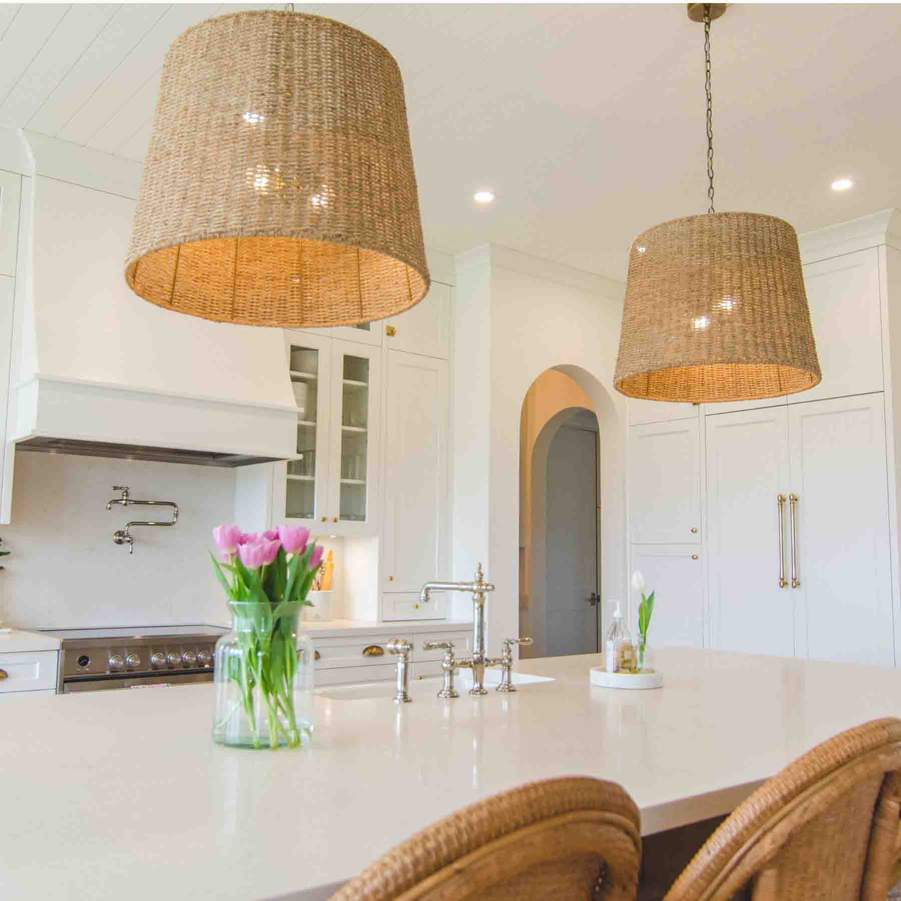 practically speaking rattan pendant shades prove incredibly durable and easy to clean
