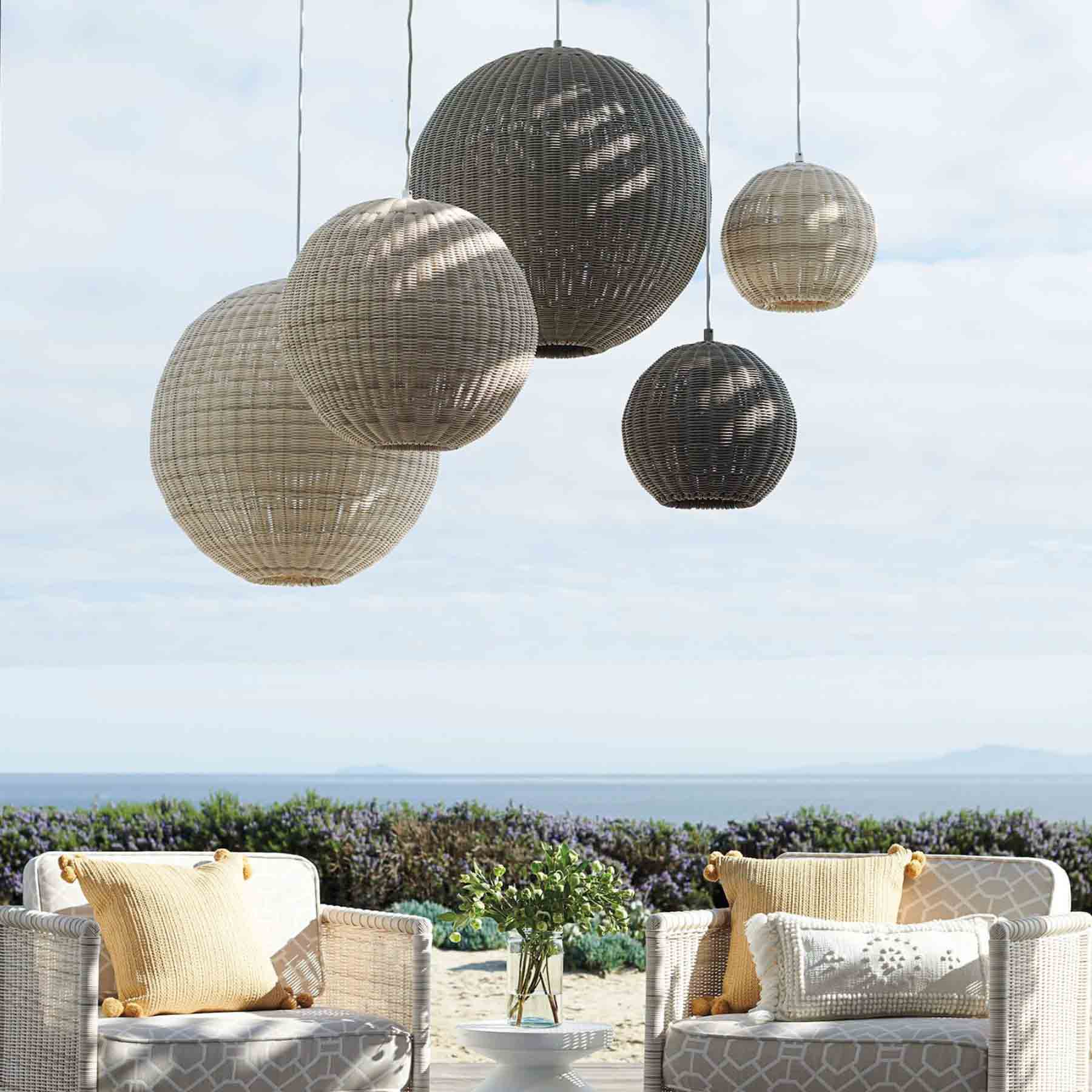 rattan lighting fixtures boast a significantly longer lifespan compared to most metal or plastic alternatives