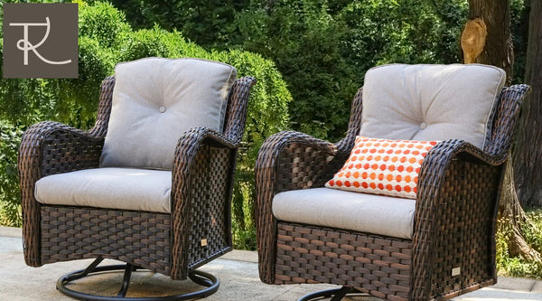 outdoor rattan furniture often uses cushions to increase comfort when used