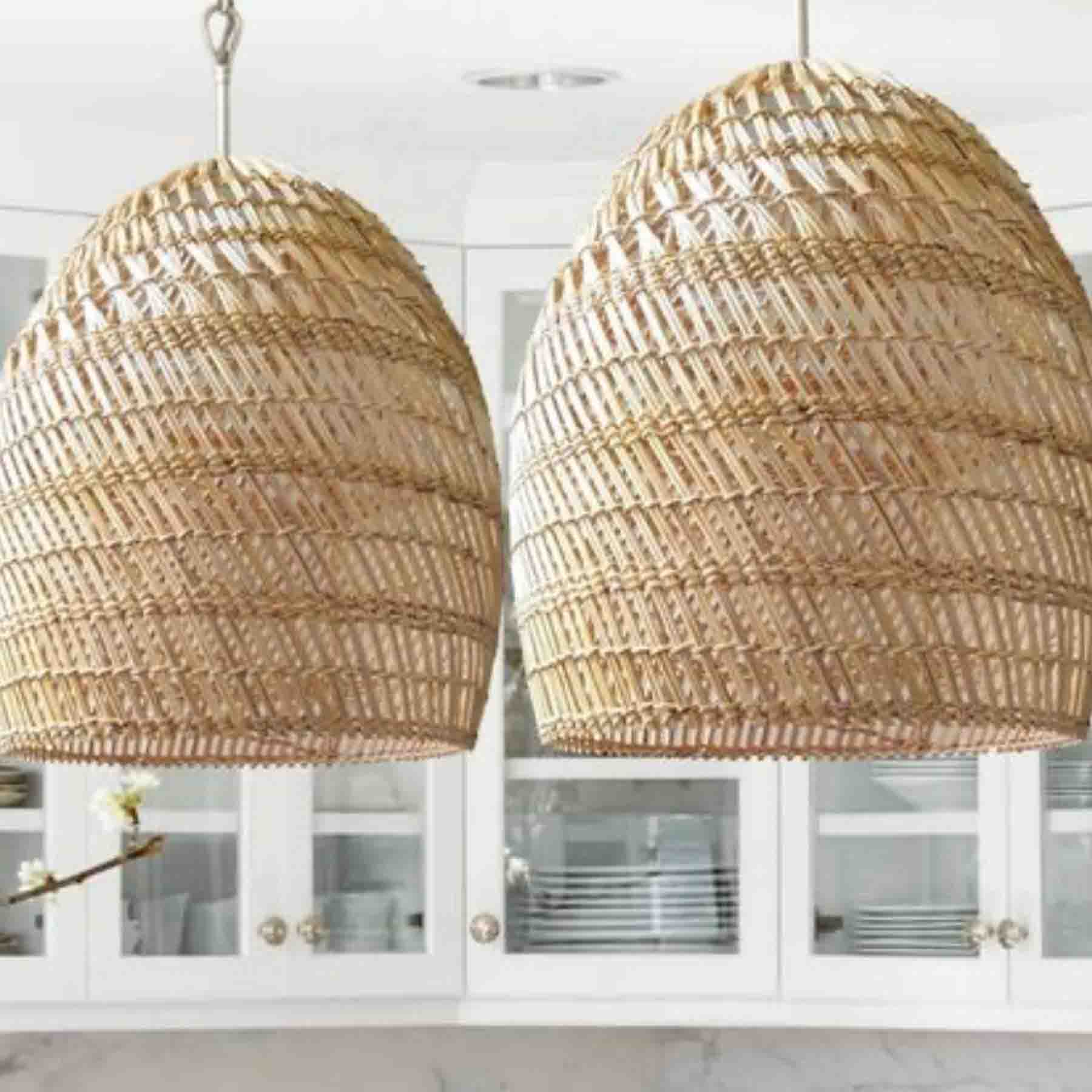 rattan pendant lights can utterly transform a homes overall aesthetics