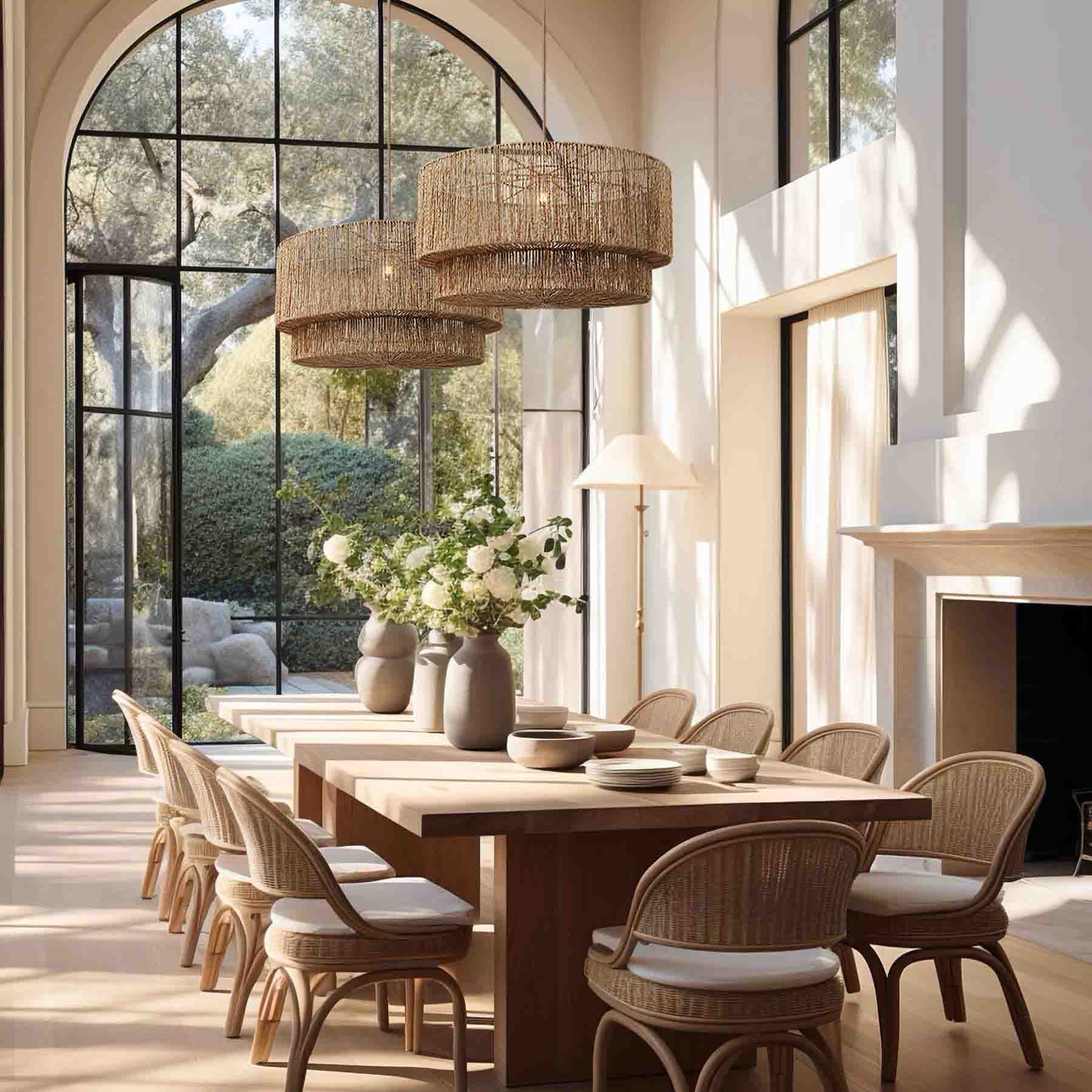 rowabi meticulously chooses materials to guarantee extended durability for their rattan pendants