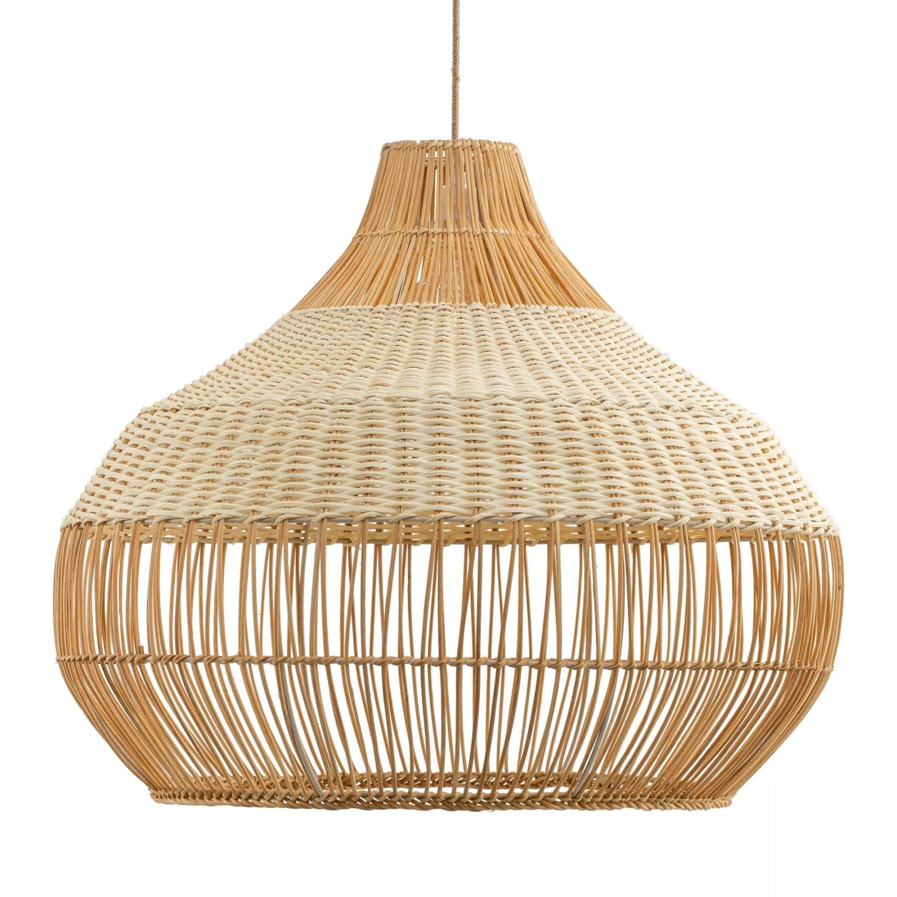 the beatrice dome rattan pendant lamp exudes natural striking elegance