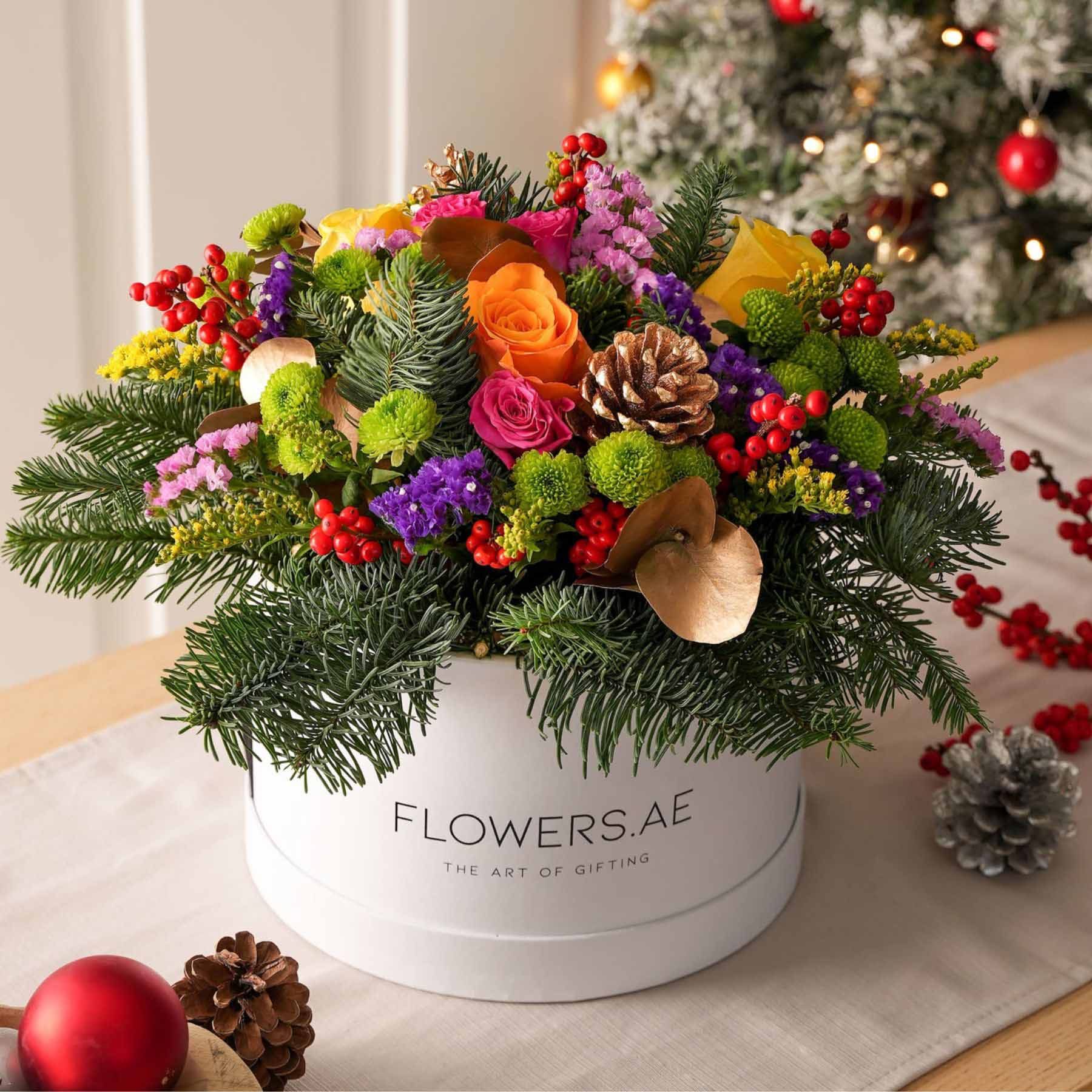 the inclusion of flowers in your christmas decor adds a delightful and enchanting dimension