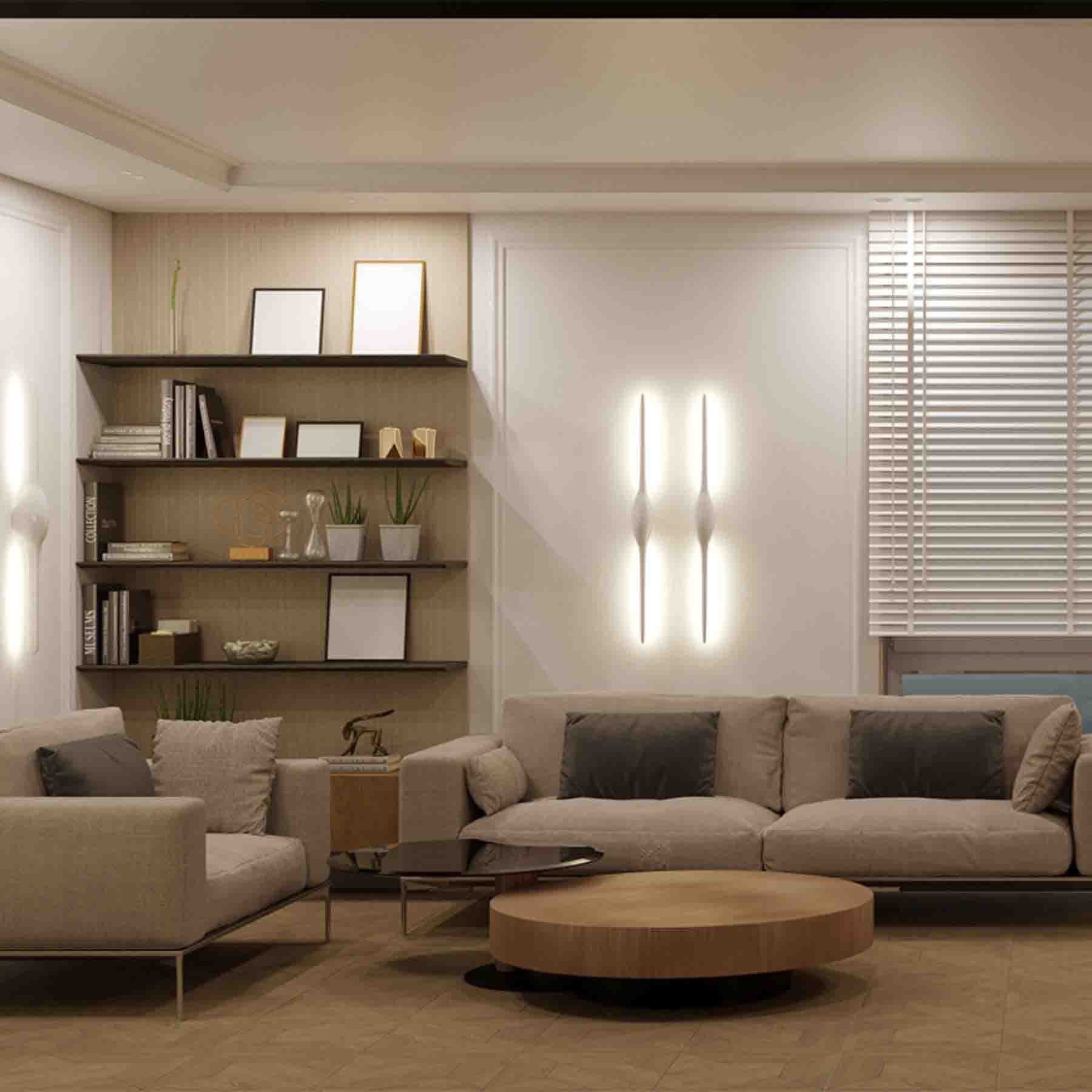 the living room offers ample space for the utilization of various led strips
