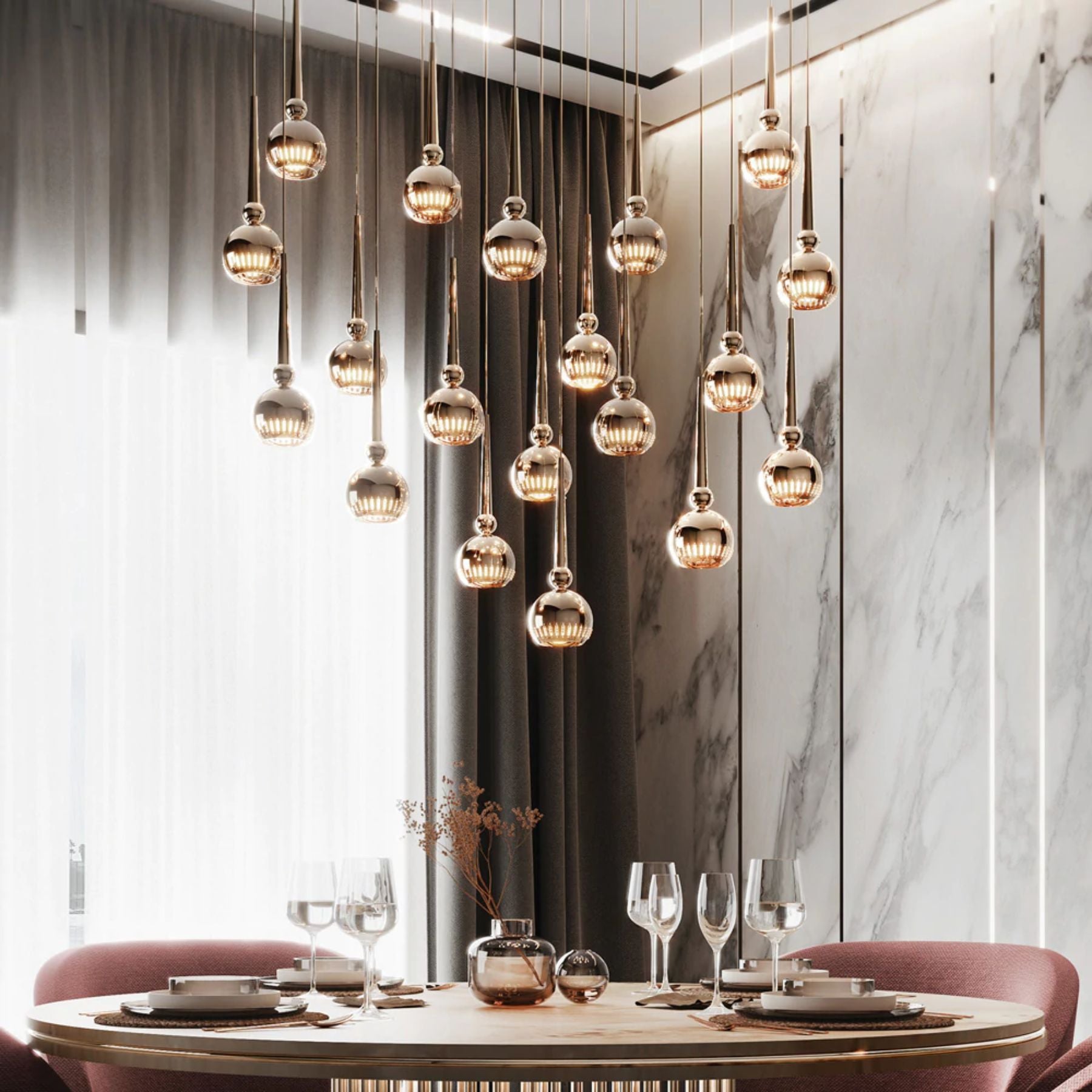 the raindrop crystal pendant lamp represents exquisite grace and outstanding decoration