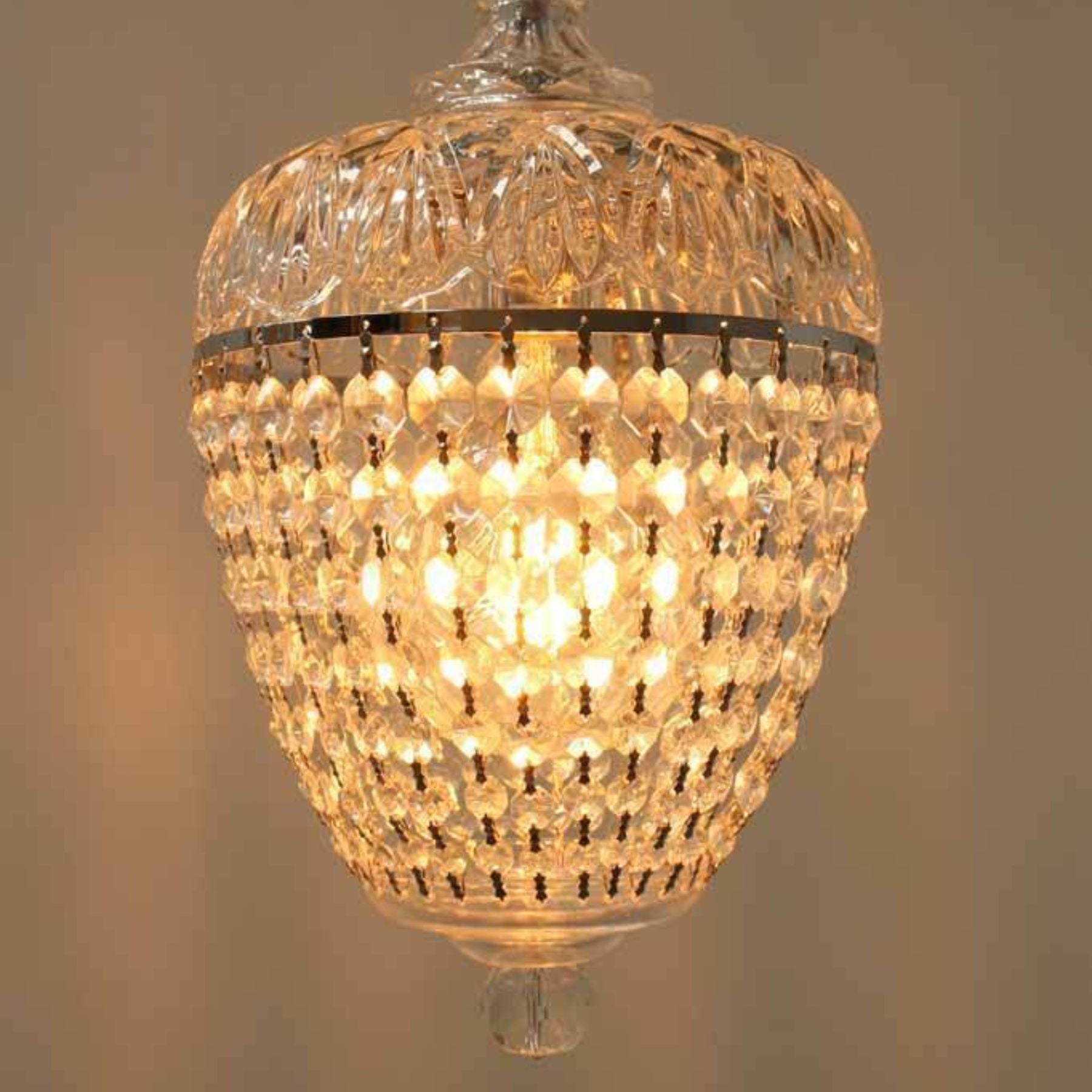 the savoy crystal basket pendant lamp exudes elegance and sophistication and is a captivating highlight for any room