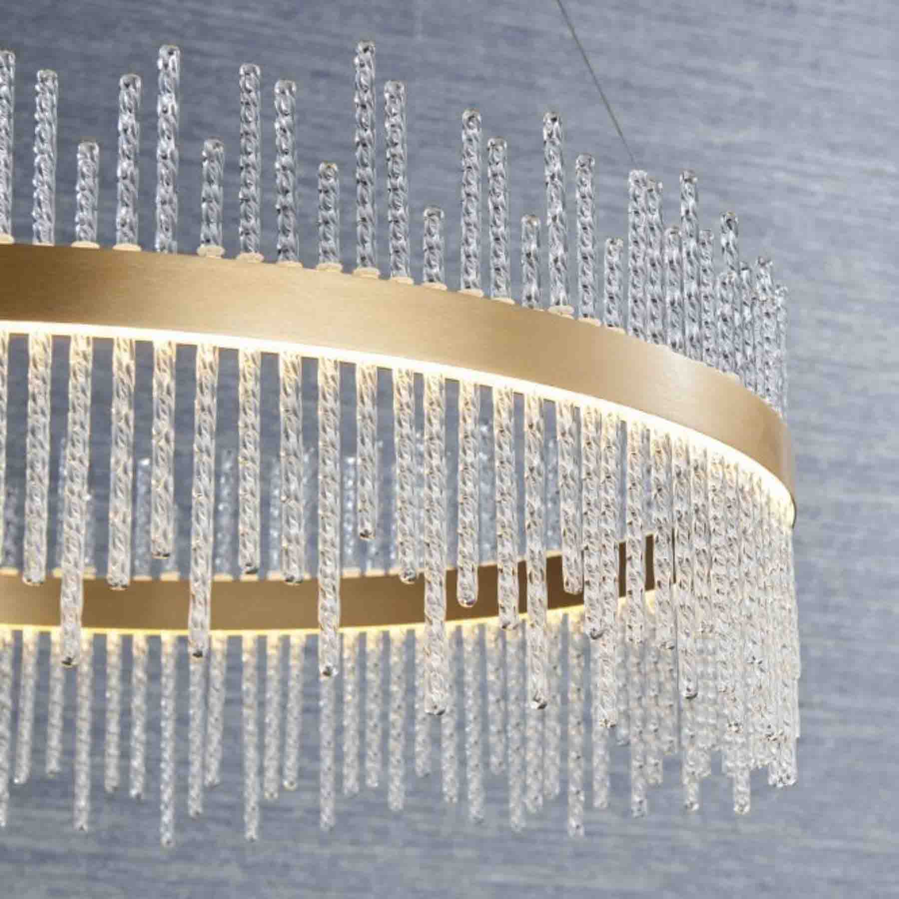 the throop glass rod pendant light exudes a luminous beauty