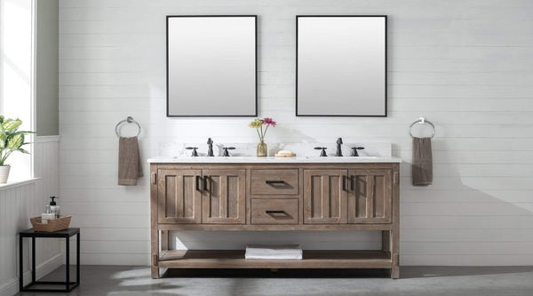using a wooden dressing table is the perfect choice for this style bathroom