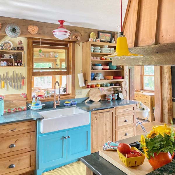 Add color to your kitchen space to attract people