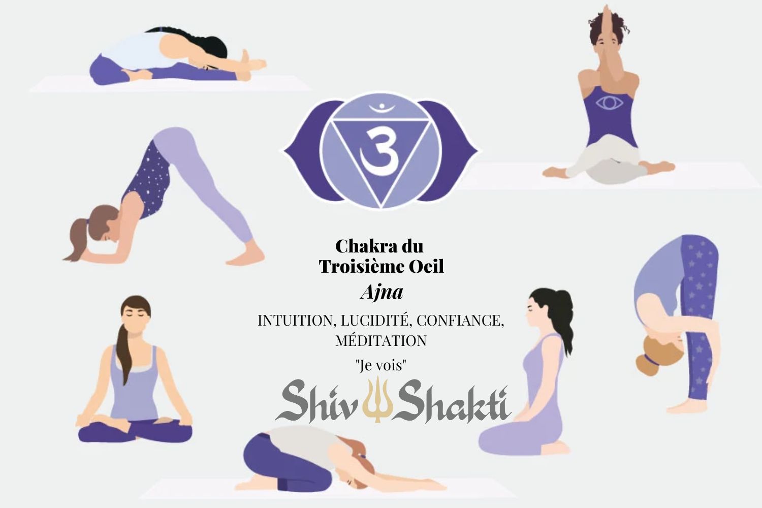 Articles de blog Yoga postures du chakra du troisième oeil