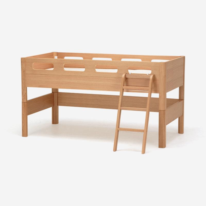 FUZZLE Oak High Bed– Actus häuse