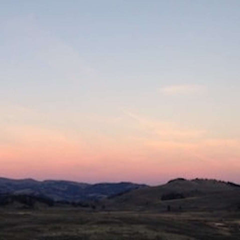 Sunset Mammoth Hot Springs