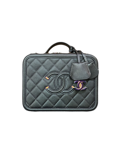 Green Chanel Mini Caviar Round Vanity Bag – Designer Revival