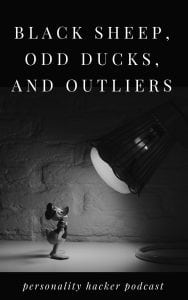 In this episode, Joel and Antonia talk about four ways to cope with being the black sheep, odd duck or outlier in your family or social circle. #podcast #outliers #blacksheep