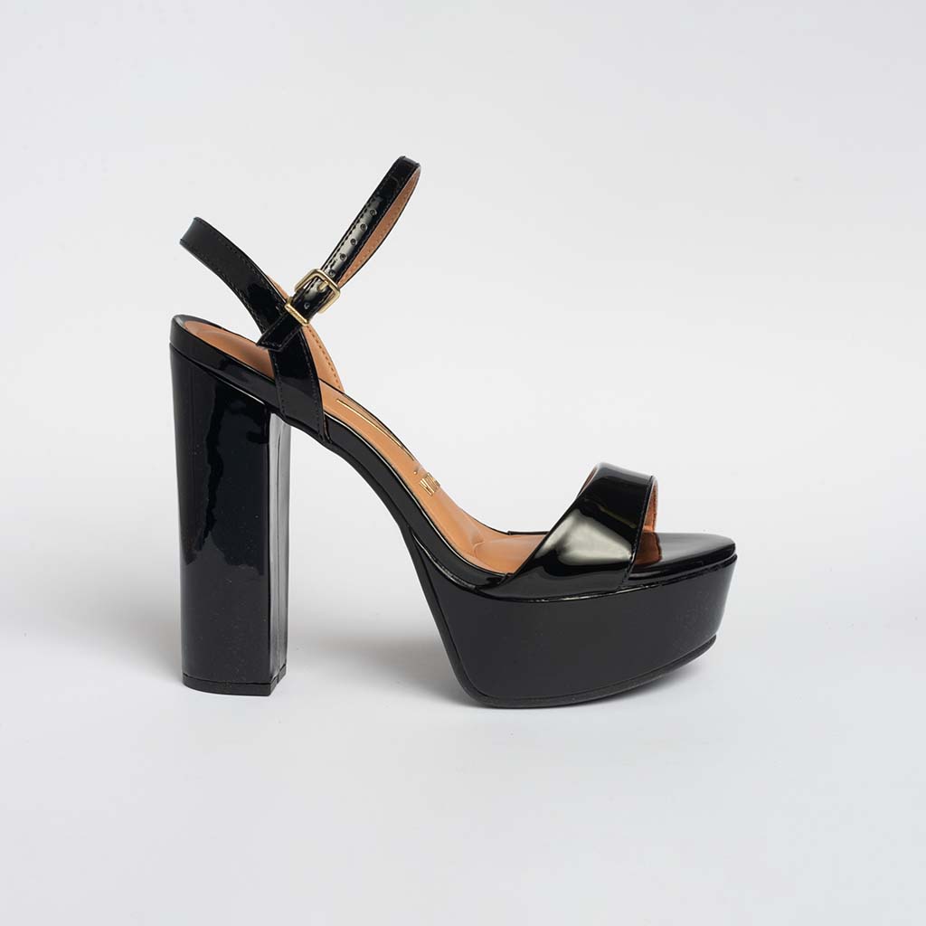 Sandalia plataforma negra - - Zapatos de Mujer MAD
