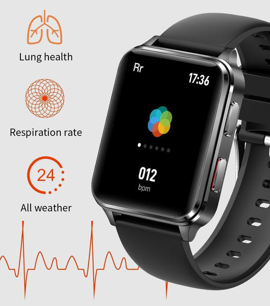 Bp Doctor Med6 Rectangular Dial Wearable Blood Pressure Smartwatch