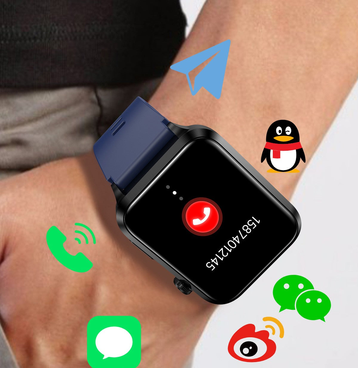 smartwatch with caring  information