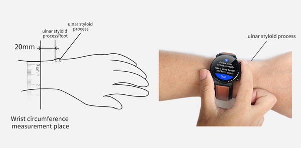 measure step of blood pressure smartwatch