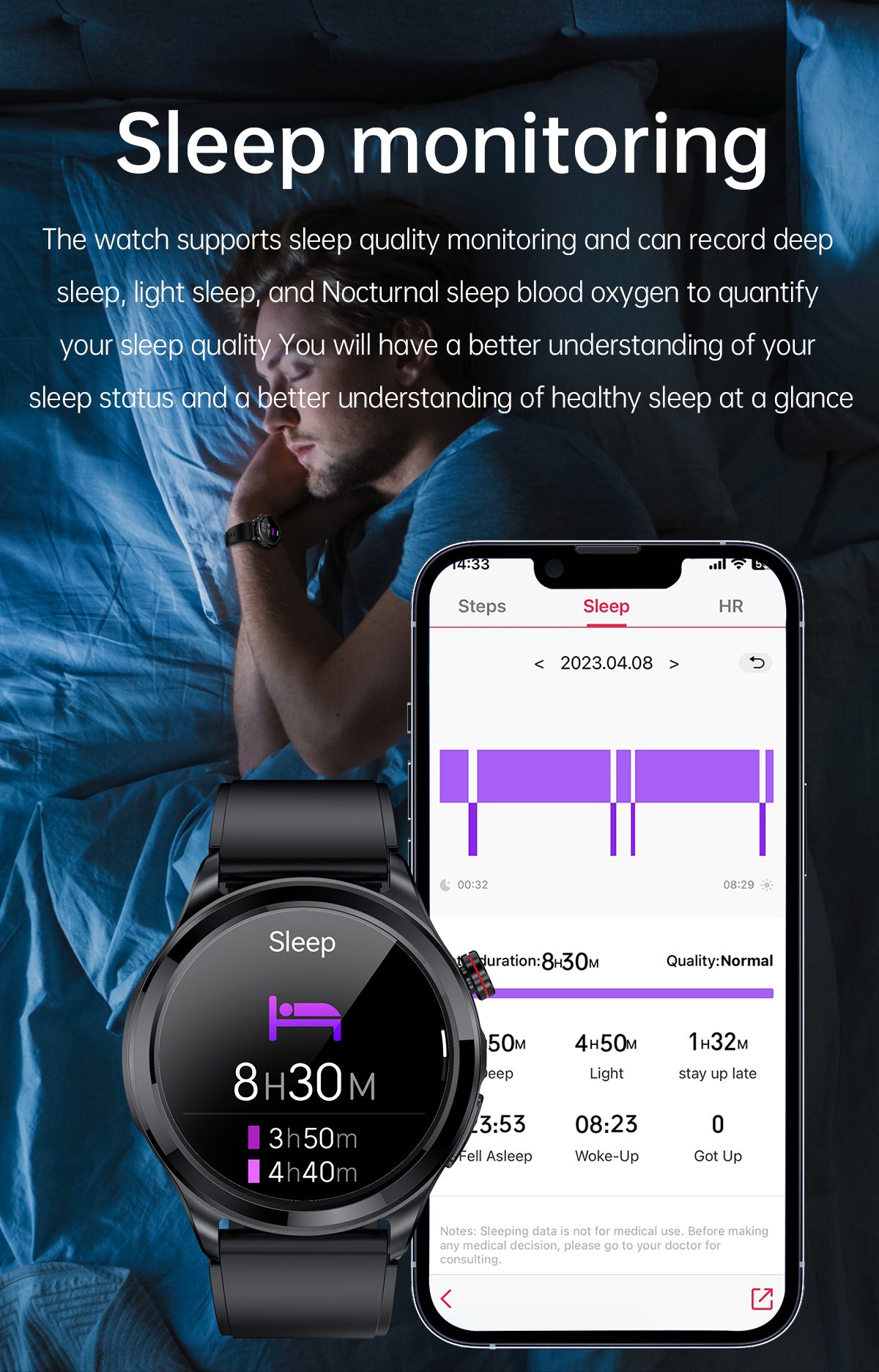 smart watch with sleep tracking