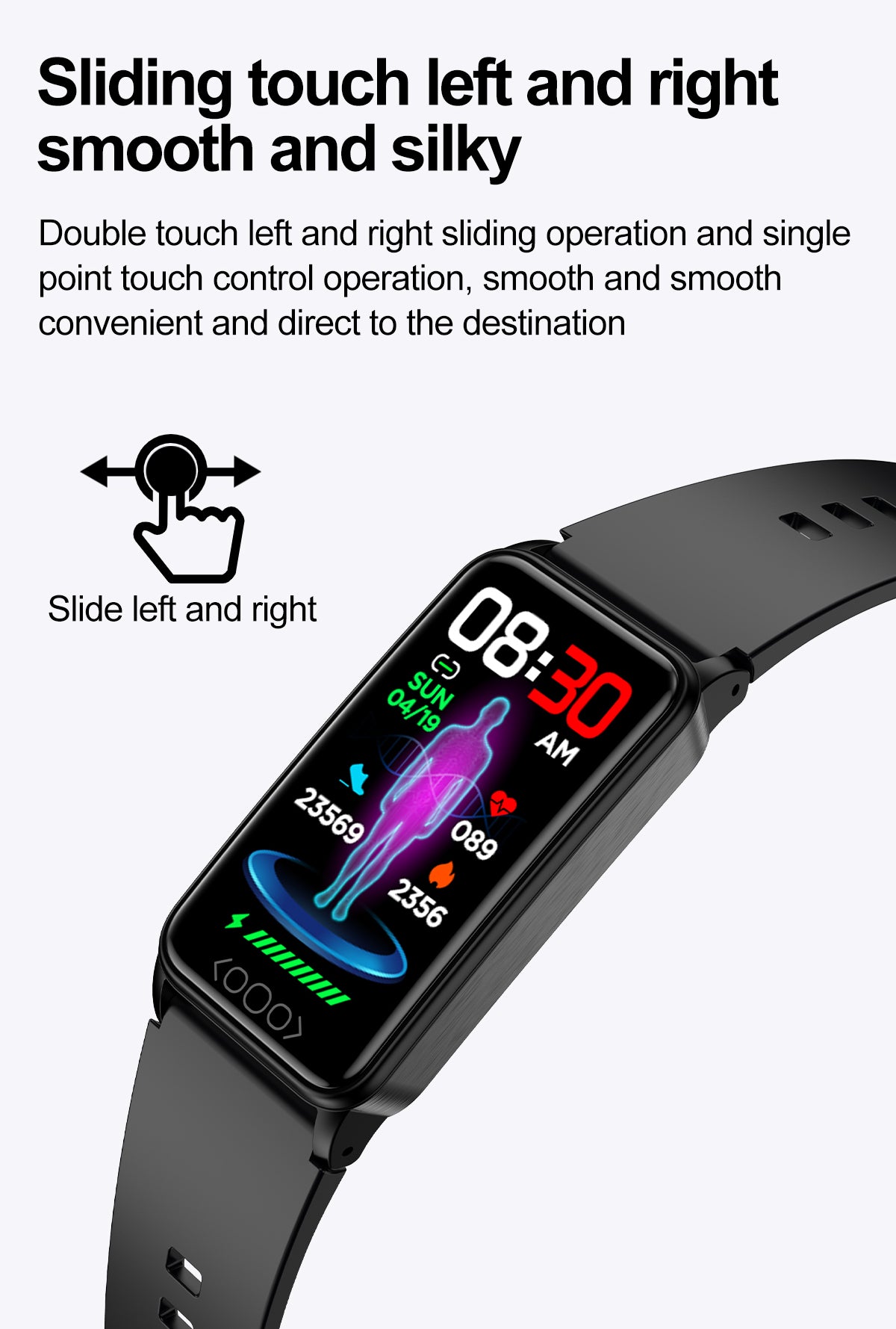 smartwatch with ecg and blood pressure