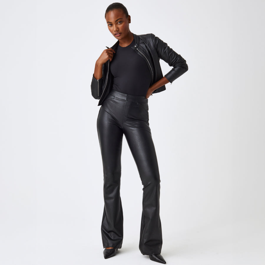SPANX - Baby. Got. Back. In. Stock. Faux Leather Track