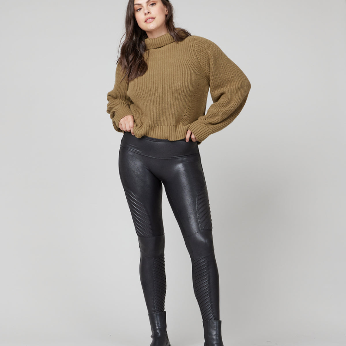 Spanx NWT Black Faux Leather Leggings Small - $85 New With