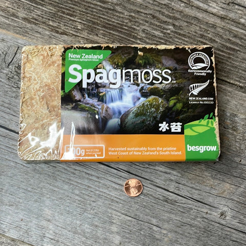 New Zealand Dry Sphagnum Moss AA Grade - Medium Compressed Brick Bale