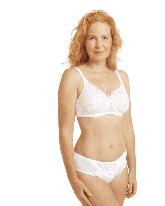 Amoena Aurelie Mastectomy Padded Non Wired Bra - Off White 44155