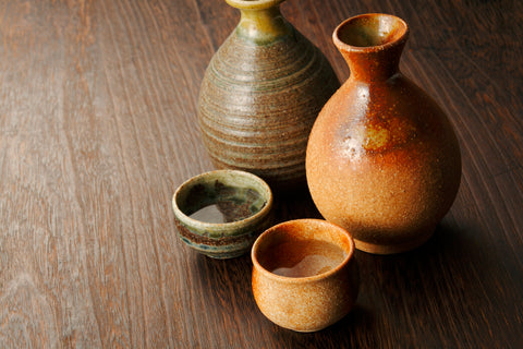 レンジで作った日本酒の熱燗の徳利