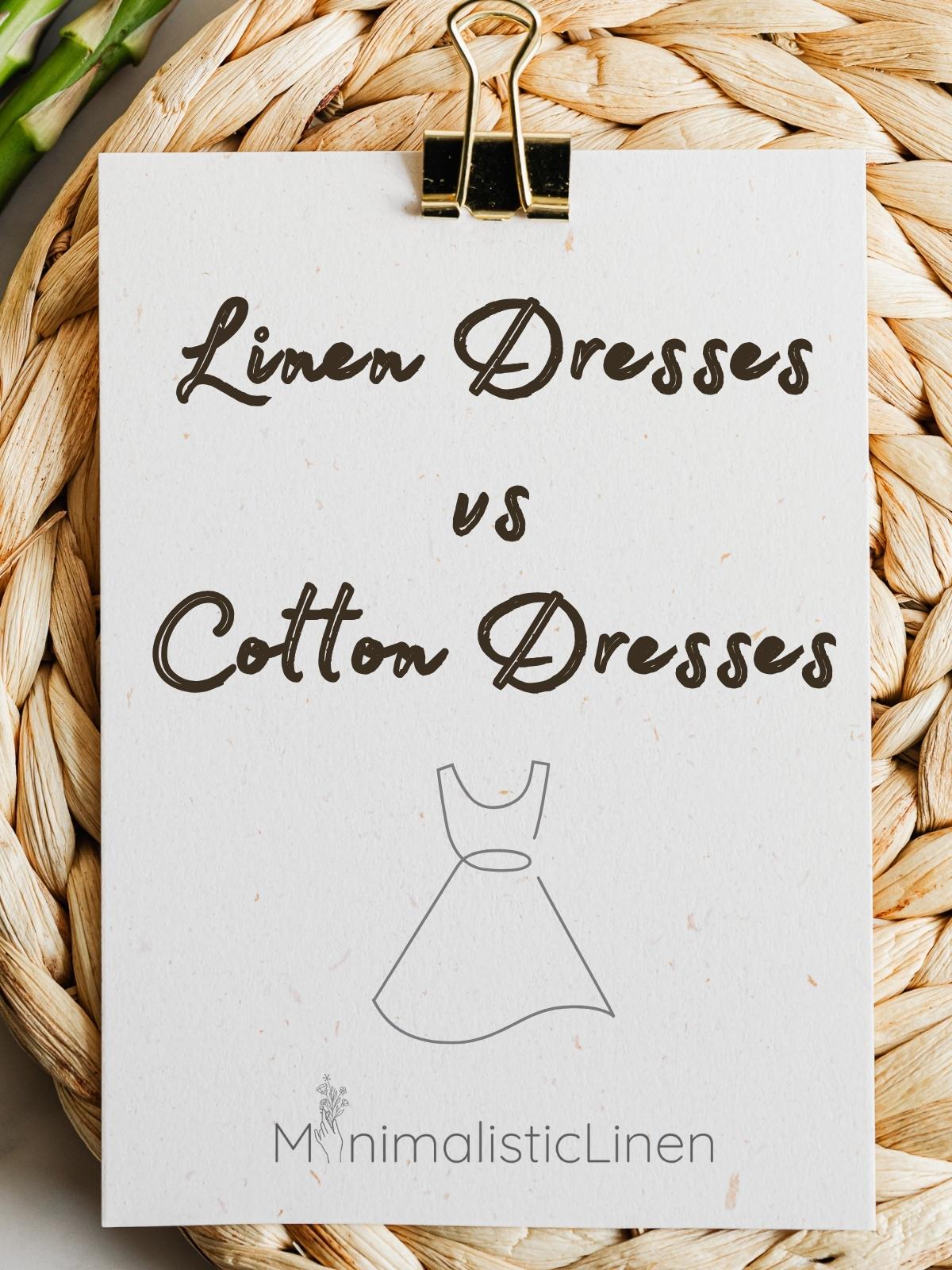Linen Dresses vs cotton dresses