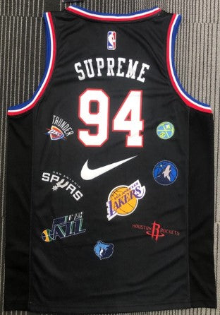 2 styles jersey Supreme 94 black basketball jersey jersey – Halftime