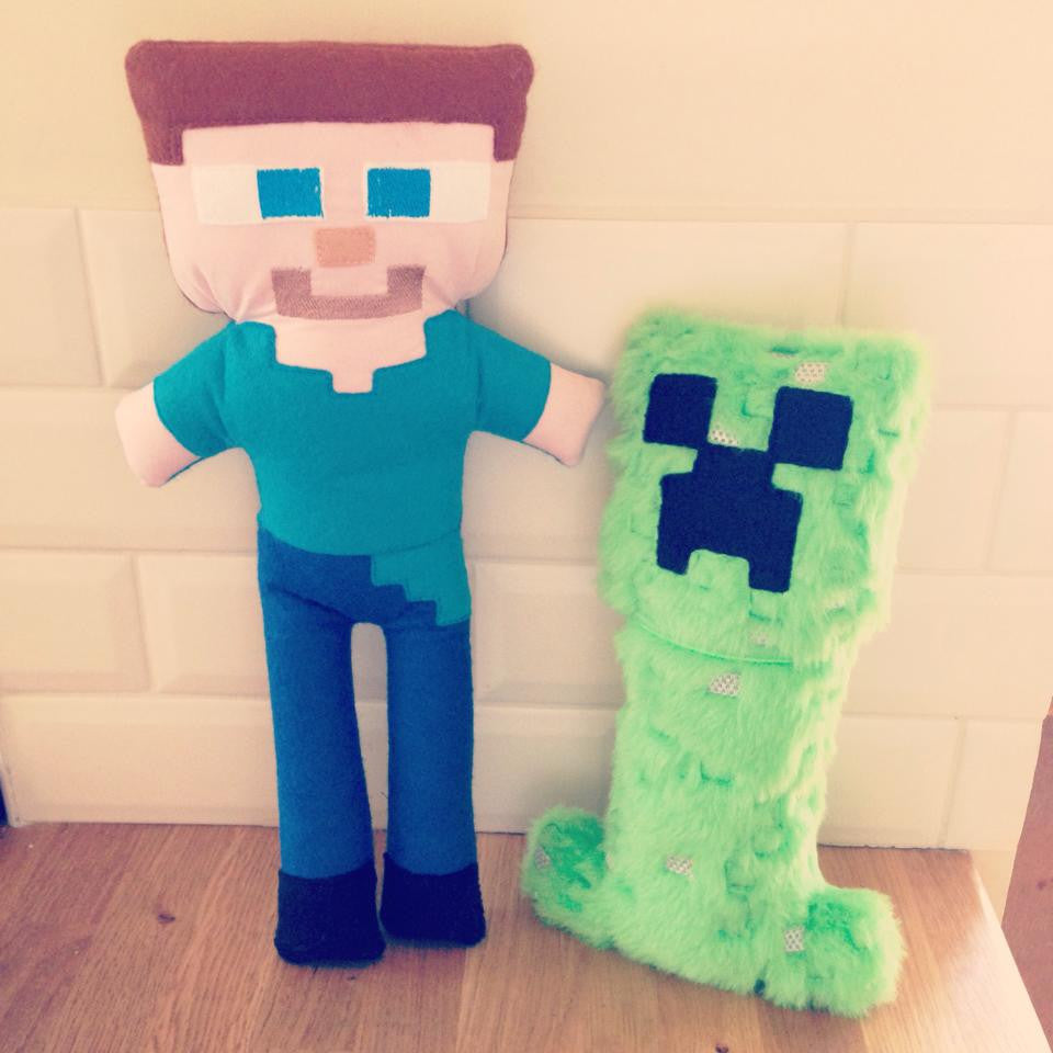 minecraft steve doll