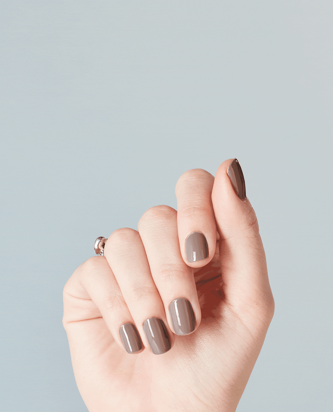 OPI Bonfire Serenade Brown Nail Polish GIF