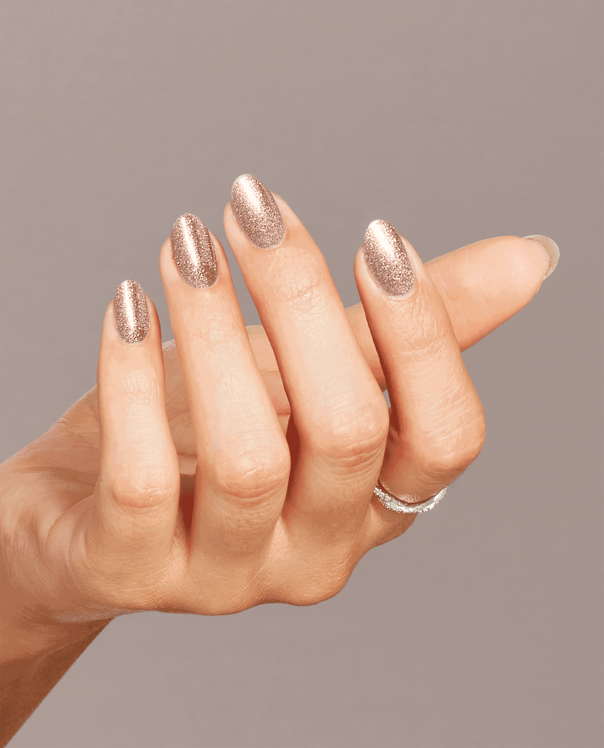 OPI Metallic Composition Nude Nail Polish GIF